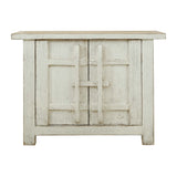 Lilys Amalfi Patrician Two Tones Cabinet Distressed White 51X16X37H 9096-S