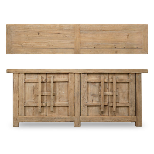 Lilys Amalfi Patrician Sideboard  Weathered Natural 91X19X37H 9096-NA