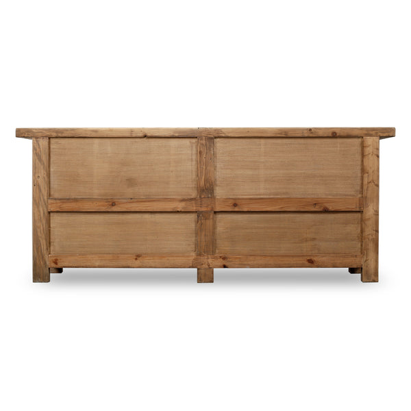 Lilys Amalfi Patrician Sideboard  Weathered Natural 91X19X37H 9096-NA