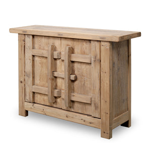 Lilys Amalfi Patrician One Door Cabinet Weathered Natural 51X16X37H 9096NA-S