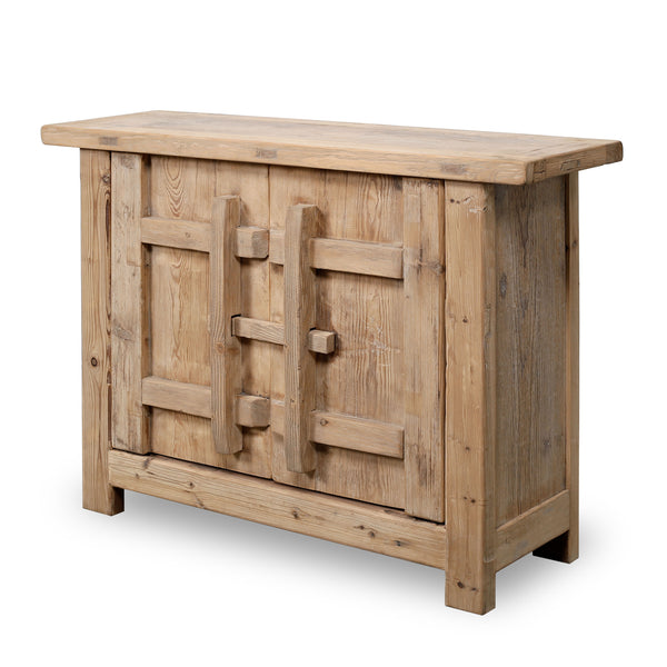 Lilys Amalfi Patrician One Door Cabinet Weathered Natural 51X16X37H 9096NA-S