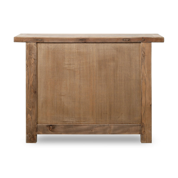 Lilys Amalfi Patrician One Door Cabinet Weathered Natural 51X16X37H 9096NA-S