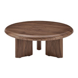 Albert Round Coffee Table in Walnut 90966WAL-KIT EuroStyle