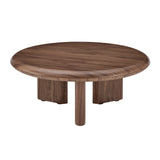 Albert Round Coffee Table in Walnut 90966WAL-KIT EuroStyle