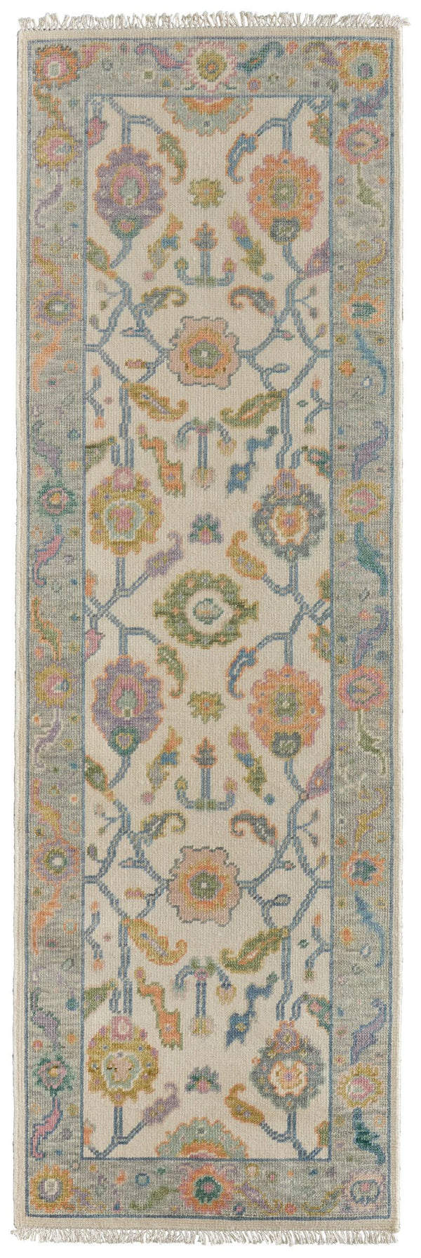Feizy Rugs Karina Hand Knotted Wool Runner Floral Botanical Motif for Hallways and Entryways 90969G9FIVYGRYI6A