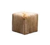 Olivia + Quinn Bryant Cube Ottoman 9096_HAIRONHIDECAMEL Hair on Hide Camel