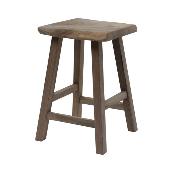 Lilys 24" High Live Edge Walnut Wood Counter Stool Natural(Color & Size Vary) 9097-1