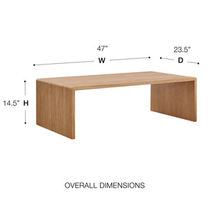 Nova 47" Coffee Table - Elevate Your Modern Living Space with Stylish Functionality and Design