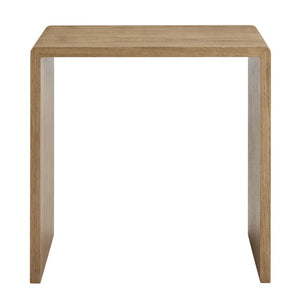EuroStyle Nova Sculptural Nesting End Tables Mid-Century Modern Living Room Accent Set Oak 90974-OAK