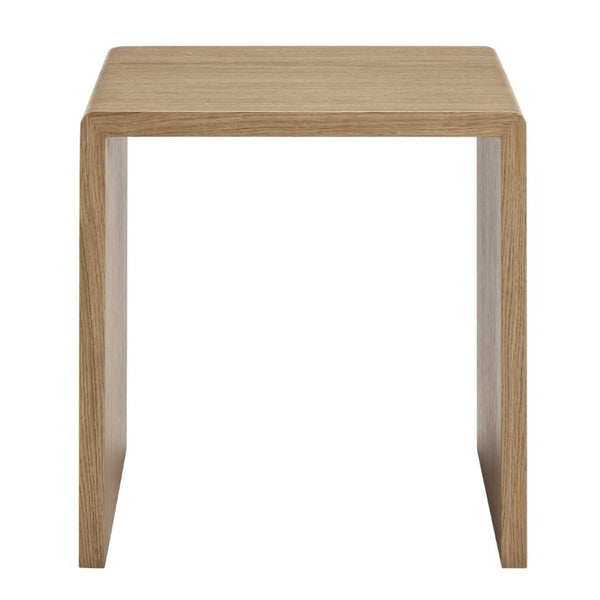 EuroStyle Nova Sculptural Nesting End Tables Mid-Century Modern Living Room Accent Set Oak 90974-OAK