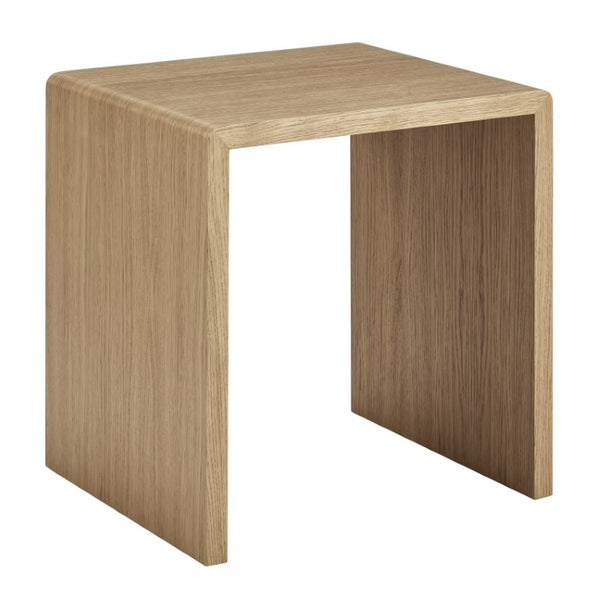 EuroStyle Nova Sculptural Nesting End Tables Mid-Century Modern Living Room Accent Set Oak 90974-OAK