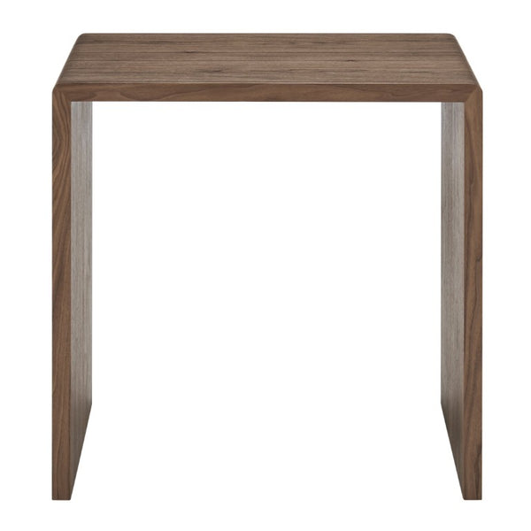 EuroStyle Nova Sculptural Nesting End Tables Mid-Century Modern Living Room Accent Set Walnut 90974-WAL