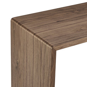 EuroStyle Nova Sculptural Nesting End Tables Mid-Century Modern Living Room Accent Set Walnut 90974-WAL