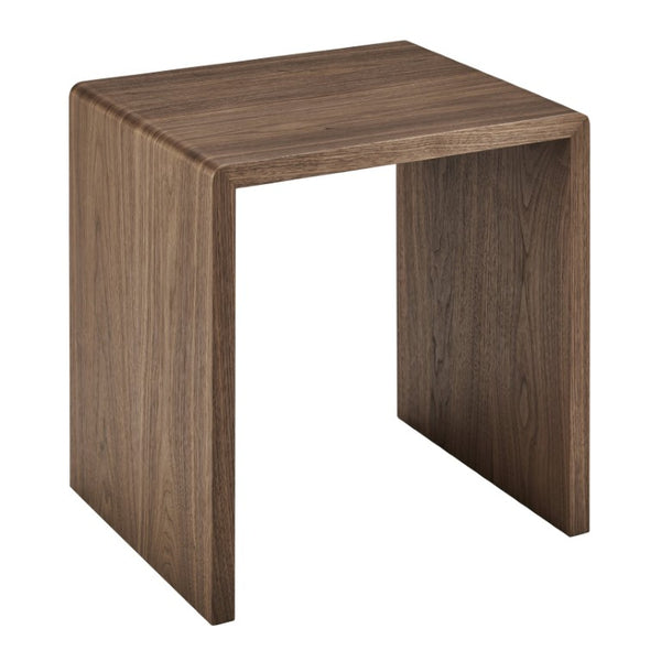 EuroStyle Nova Sculptural Nesting End Tables Mid-Century Modern Living Room Accent Set Walnut 90974-WAL
