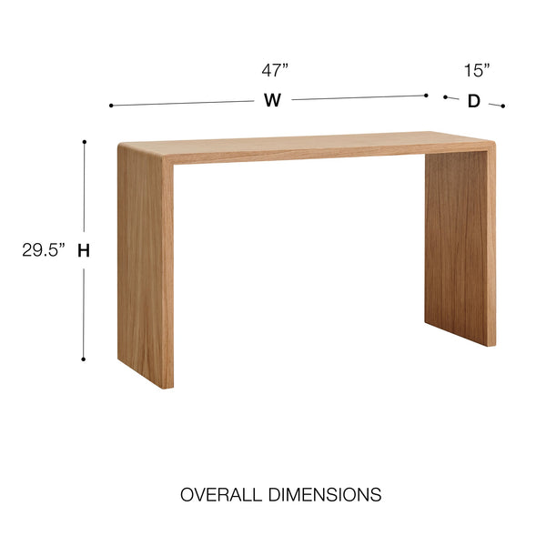 Nova 47" Console Table - Striking Silhouette for Modern Living, Perfect for Décor and Centerpiece Display