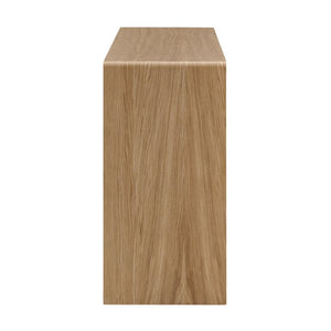 EuroStyle Nova 47 Inch Contemporary Console Table with Warm Veneer Finish for Entryways Oak 90976-OAK