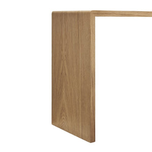 EuroStyle Nova 47 Inch Contemporary Console Table with Warm Veneer Finish for Entryways Oak 90976-OAK