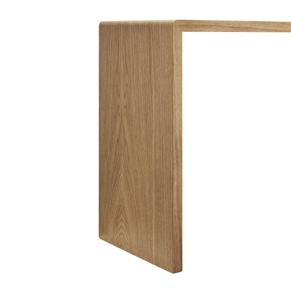 EuroStyle Nova 47 Inch Contemporary Console Table with Warm Veneer Finish for Entryways Oak 90976-OAK