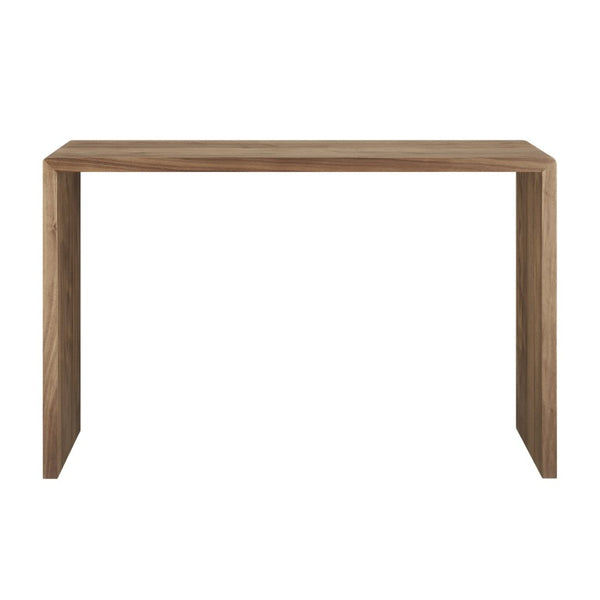 EuroStyle Nova 47 Inch Contemporary Console Table with Warm Veneer Finish for Entryways Walnut 90976-WAL