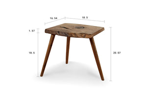 Lilys Live Edge Walnut Wood Side Table Natural (Color & Size Vary) 9097-3