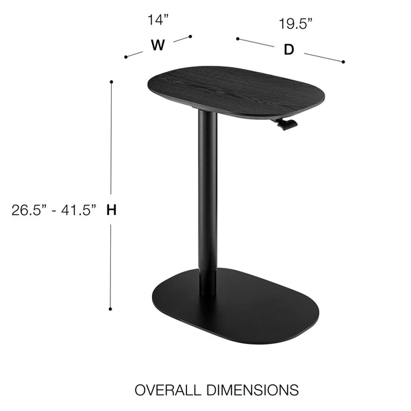 Snella 20" Adjustable Laptop Table - Durable, Stylish, and Versatile Design for Home or Office Use