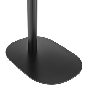 EuroStyle Snella Pneumatic Height Adjustable Laptop Table with Veneer Top and Steel Base Black/Matte Black 90987-BLK