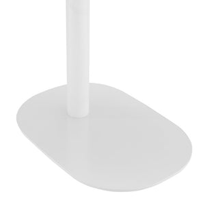 EuroStyle Snella Pneumatic Height Adjustable Laptop Table with Veneer Top and Steel Base Matte White 90987-MTWHT