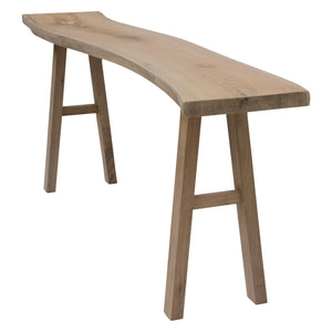 Lilys 78" Live Edge Console Table Walnut Wood Natural(Color & Size Vary) 9099-NA