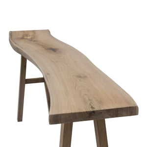 Lilys 78" Live Edge Console Table Walnut Wood Natural(Color & Size Vary) 9099-NA
