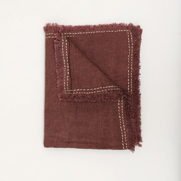 English Elm Stonewashed Linen Woven Throw Blanket – Artisan-Crafted, Cozy, Versatile, 52X68" For All Seasons B346P321246-GIGA