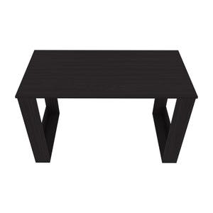 English Elm Aurora Wengue Writing Computer Desk – Spacious 47.2" Work Surface, Minimalist Design for Compact Home Office B128P287525