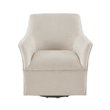 Madison Park Augustine Transitional Swivel Glider Chair MP103-0602 Cream