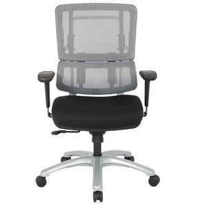 OSP Home Furnishings Vertical Mesh Back Manager Chair with Lumbar Support for Office and Home Workstation Use 99666S-30