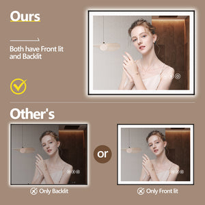 English Elm 24X32 Inch Frameless Led Bathroom Mirror - Smart, Dimmable Lighting & Anti-Fog, Easy Install! T3757P346982