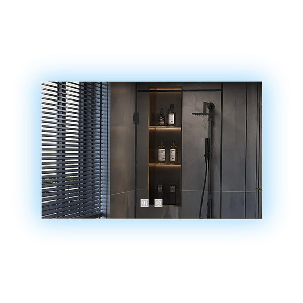 English Elm Vellum Backlit Led Vanity Mirror with Defogger for Spa Inspired Bathroom Walls B2731P478341