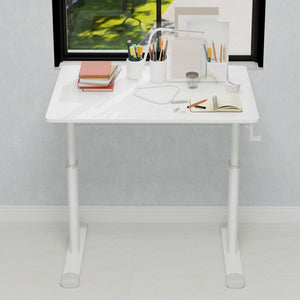 English Elm Adjustable Study Desk – Ergonomic Height-Adjustable Workstation For Kids & Adults, Compact Design W1935P338346