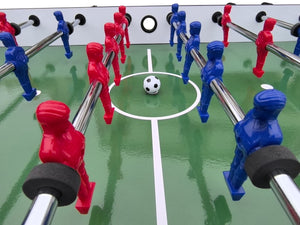 English Elm Soccer Foosball Table 4 Foot Mdf Build for Game Room Family Fun Indoor Play W1936P308767