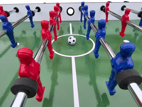 English Elm Soccer Foosball Table 4 Foot Mdf Build for Game Room Family Fun Indoor Play W1936P308767
