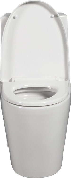 English Elm One-piece Elongated Porcelain Toilet Dual Flush Ada Comfort Height Soft Close Seat W1920P425613