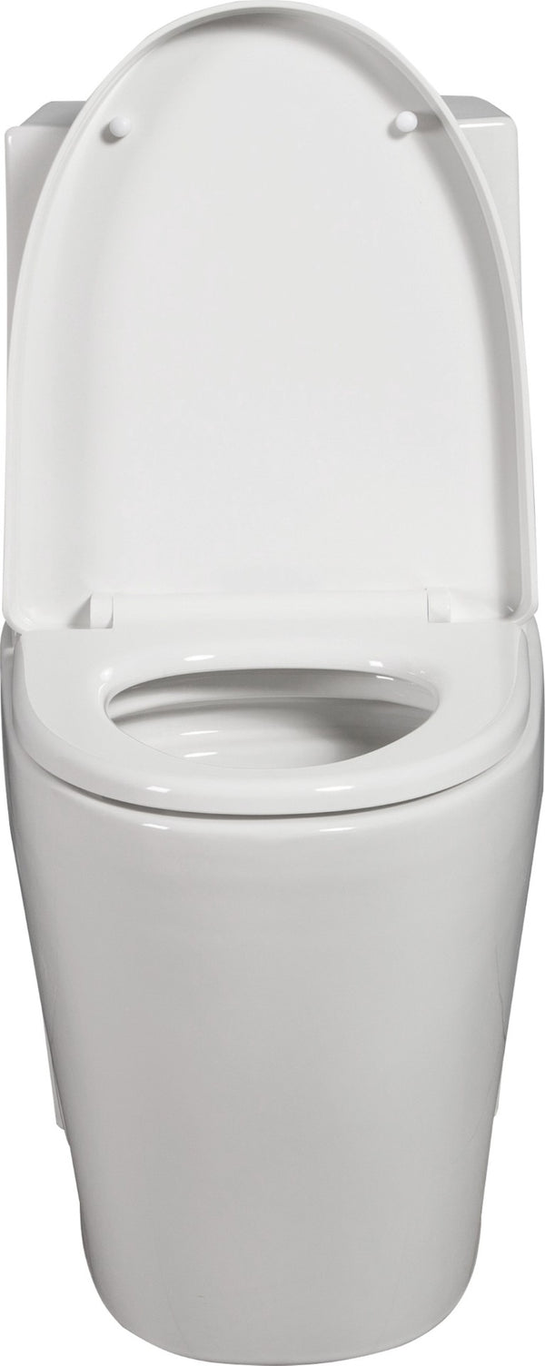 English Elm One-piece Elongated Porcelain Toilet Dual Flush Ada Comfort Height Soft Close Seat W1920P425613