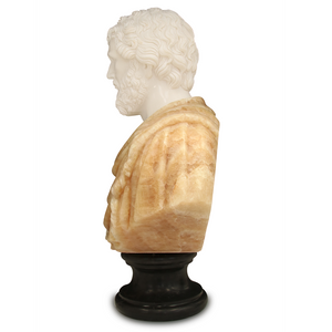 Thanos Marble Bust Sculpture - Exquisite Handcrafted Italian Artistry for Timeless Home Decor