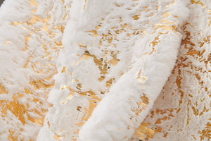 English Elm Luxury Chinchilla Faux Fur Throw Blanket – Gilded White Elegance (60" X 80") For Cozy Comfort B030P233959