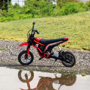 English Elm Aosom 12v Electric Kids Ride on Utv with Remote Control Suspension and Music System Red W2225P229308