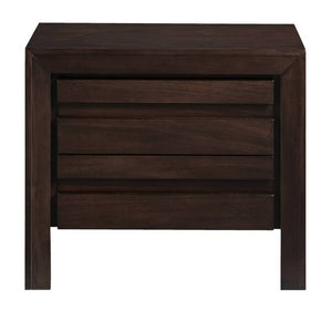 English Elm Wooden Mahogany Nightstand Two Drawer Transitional Bedside Table Rich Espresso Finish B056P417129