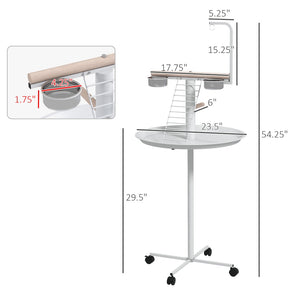 English Elm Pet Feeder Station with Mdf Storage Cabinet and Raised Stainless Steel Bowls for Large Dogs T3971P415906