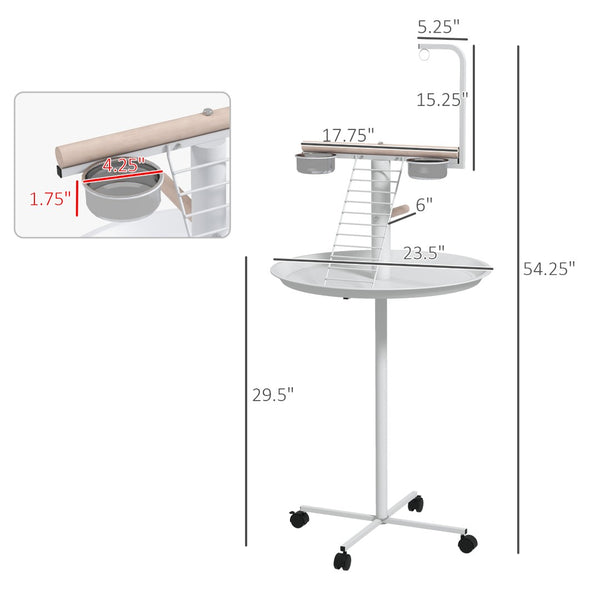 English Elm Pet Feeder Station with Mdf Storage Cabinet and Raised Stainless Steel Bowls for Large Dogs T3971P415906