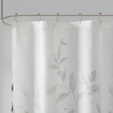 Madison Park Cecily Modern/Contemporary Burnout Printed Shower Curtain MP70-4610 Grey