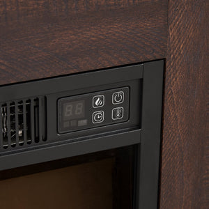 English Elm TV LED Fireplace TV Stand with Bluetooth LED Lights, Remote, USB Charging & Ample Storage, 58" Espresso W2275P257463