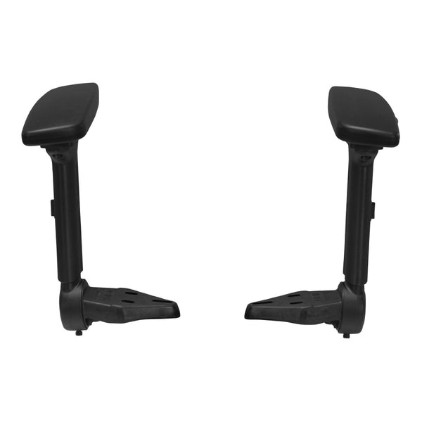 OSP Home Furnishings 4-way Adjustable Flip Armrests with Soft Pu Padding for Ergonomic Office Chair Support F3-3