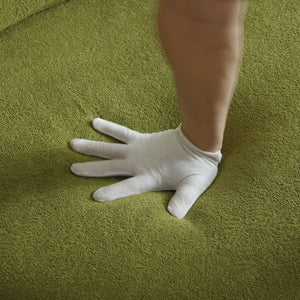 English Elm 2-in-1 Folding Sofa Bed with Plush Foam Support — Convertible Floor Couch to Queen Guest Sleeper Green W1117P325077